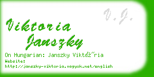 viktoria janszky business card